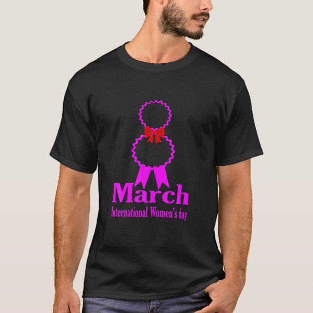 Camiseta Feliz Dia da Mulher 8 de março de 2022, Mulher Int (Frente)