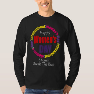 Camiseta Feliz Dia da Mulher 8 de março de 2022 Mulheres In