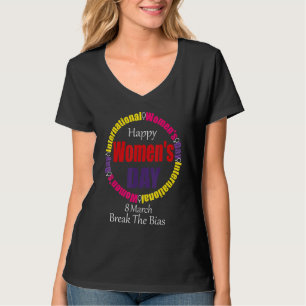 Camiseta Feliz Dia da Mulher 8 de março de 2022 Mulheres In