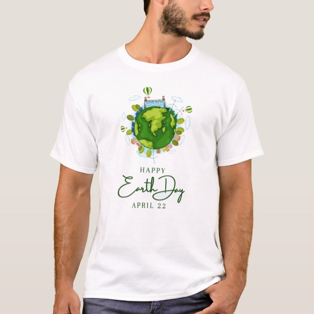 Camiseta Feliz Dia da Terra (Frente)