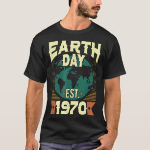 Camiseta Feliz Dia da Terra 2019 Crianças Naves Meninas Hom