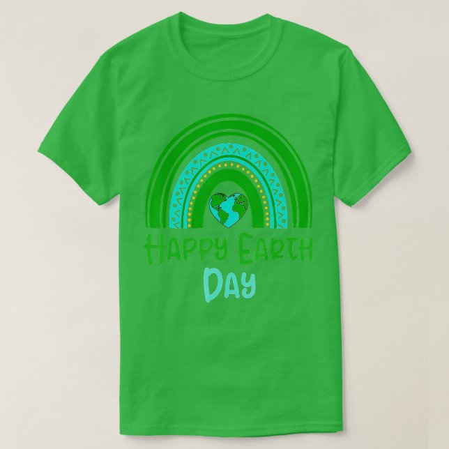 Camiseta Feliz Dia da Terra 2022, Crianças Cute Earth Aloja (Frente do Design)