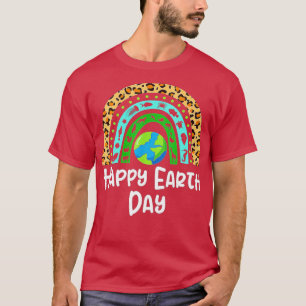 Camiseta Feliz Dia da Terra Arco Arco-Íris Cuta Terra Crian