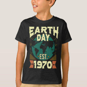 Camiseta Feliz Dia da Terra Crianças Meninas Meninas Homens