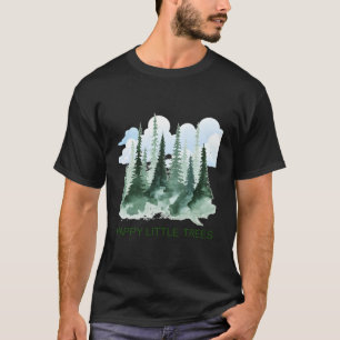 Camiseta Feliz Dia da Terra em Árvore, Bob Estilo Homens Me