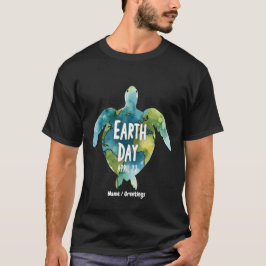 Camiseta Feliz Dia da Terra Salvar a Terra e Salvar a Tarta