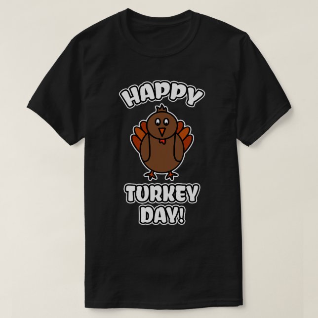 Camiseta Feliz Dia da Turquia (Frente do Design)