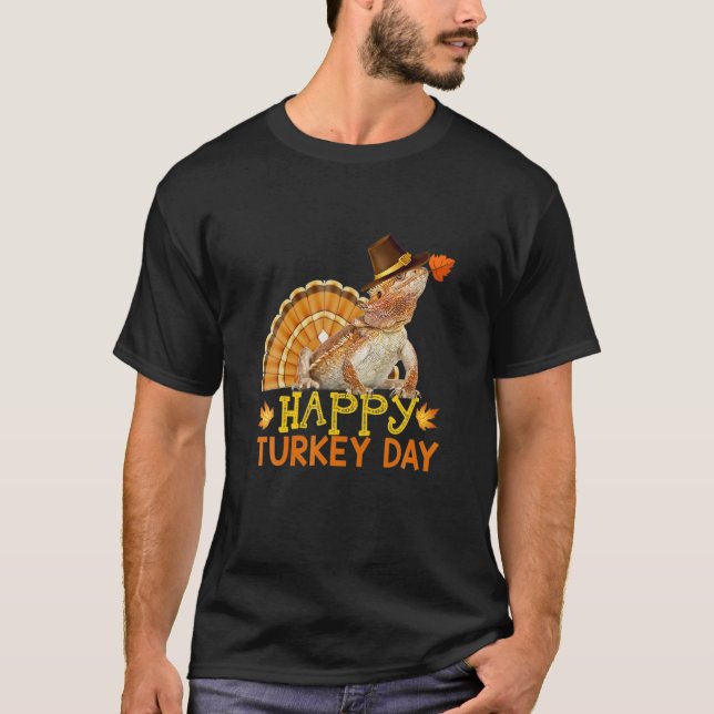Camiseta Feliz Dia da Turquia Dia de Ação de Graças (Frente)