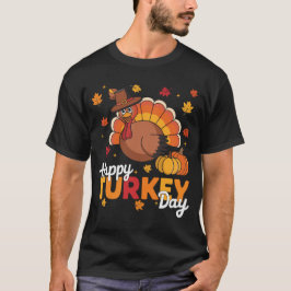 Camiseta Feliz Dia da Turquia Dia de Ação de Graças Família