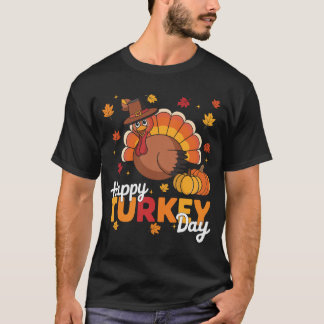 Camiseta Feliz Dia da Turquia Dia de Ação de Graças Família