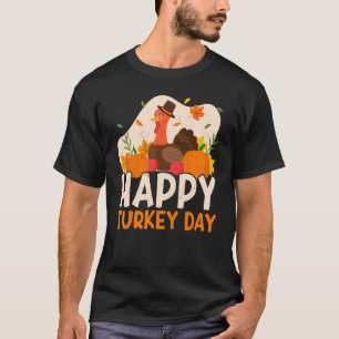 Camiseta Feliz Dia da Turquia Obrigados Dando Ação de Graça