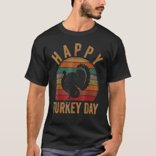 Camiseta Feliz Dia da Turquia Pequeno Peregrino Feliz Graça
