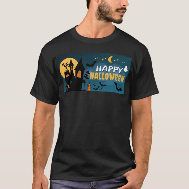 Camiseta Feliz Dia das Bruxas (Frente)