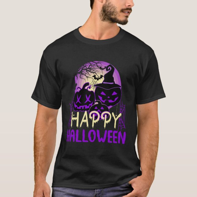 Camiseta Feliz Dia das Bruxas (Frente)