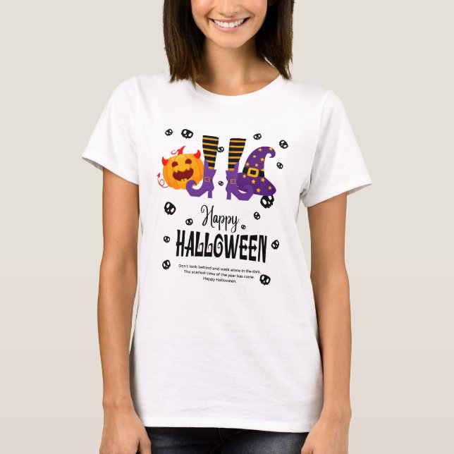Camiseta Feliz Dia das Bruxas (Frente)