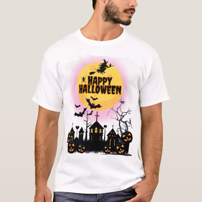 Camiseta Feliz Dia das Bruxas (Frente)