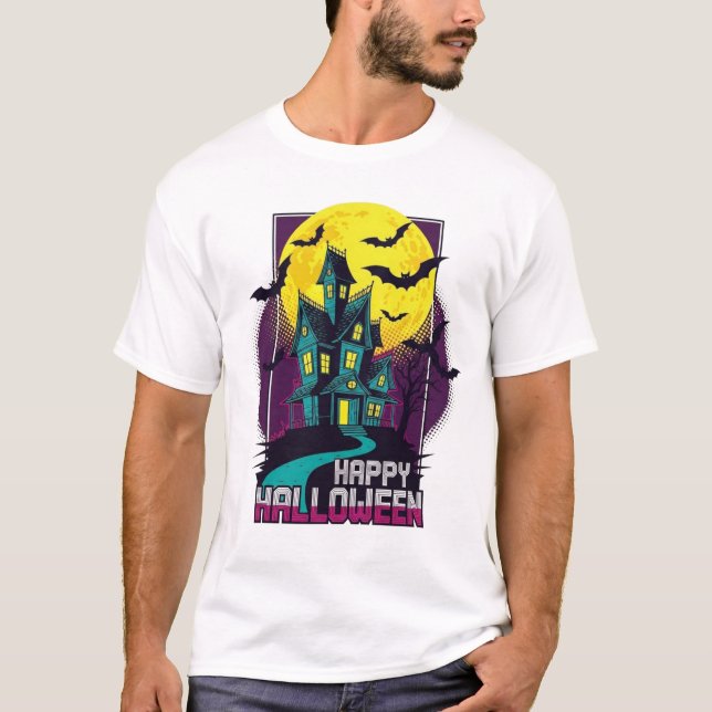 Camiseta Feliz Dia das Bruxas (Frente)