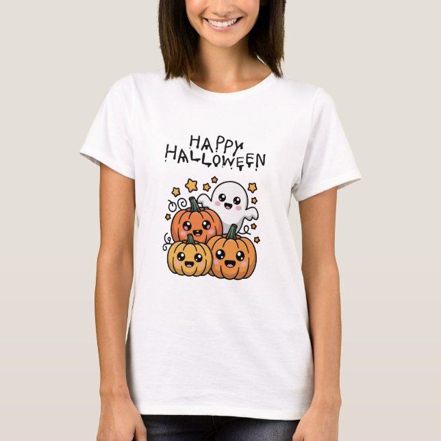 Camiseta Feliz Dia das Bruxas (Frente)