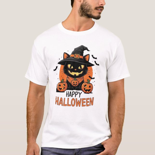 Camiseta Feliz Dia das Bruxas (Frente)