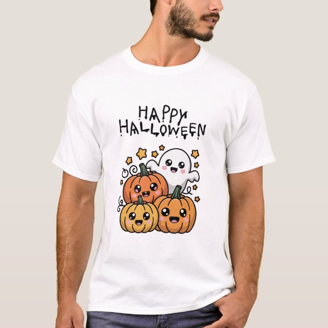 Camiseta Feliz Dia das Bruxas (Frente)