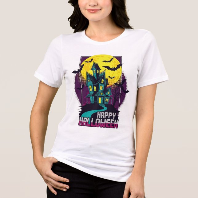 Camiseta Feliz Dia das Bruxas (Frente)