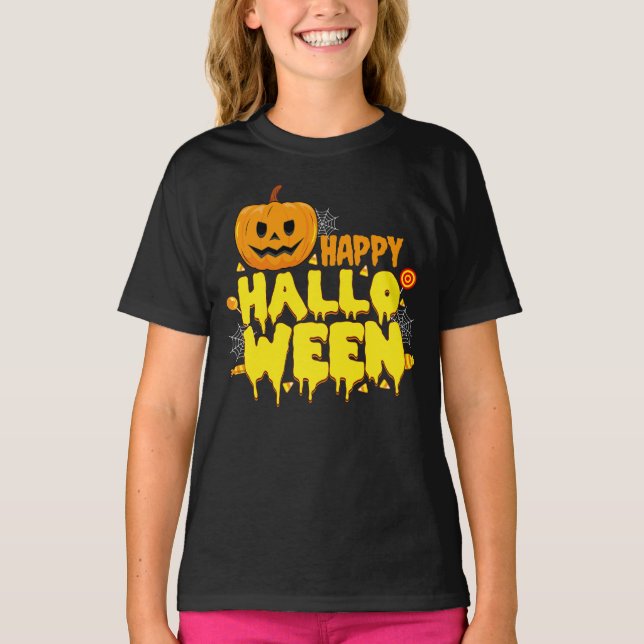 Camiseta Feliz Dia das Bruxas (Frente)