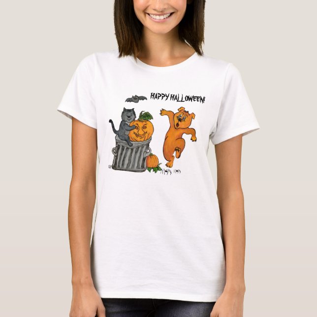 Camiseta Feliz Dia das Bruxas! 5 (Frente)