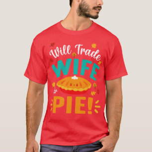 Camiseta Feliz Dia das Bruxas Ação de Graças Marido Trocará