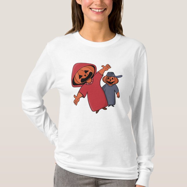 Camiseta Feliz Dia das Bruxas aos seus amigos (Frente)