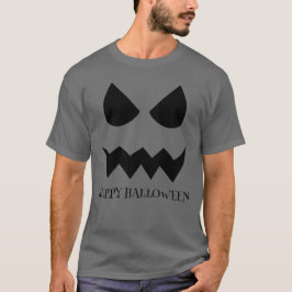 Camiseta Feliz Dia das Bruxas Assustador Ghost Rosto Hallow