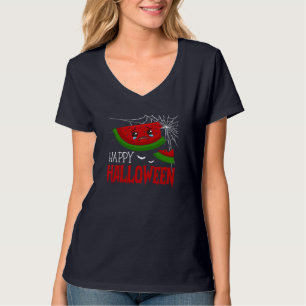 Camiseta Feliz Dia das Bruxas, Bonita Melancia Halloween