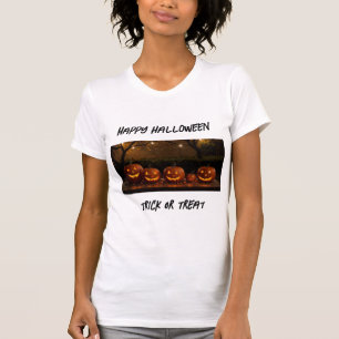 Camiseta Feliz Dia das Bruxas, Bonitinho Esculpido