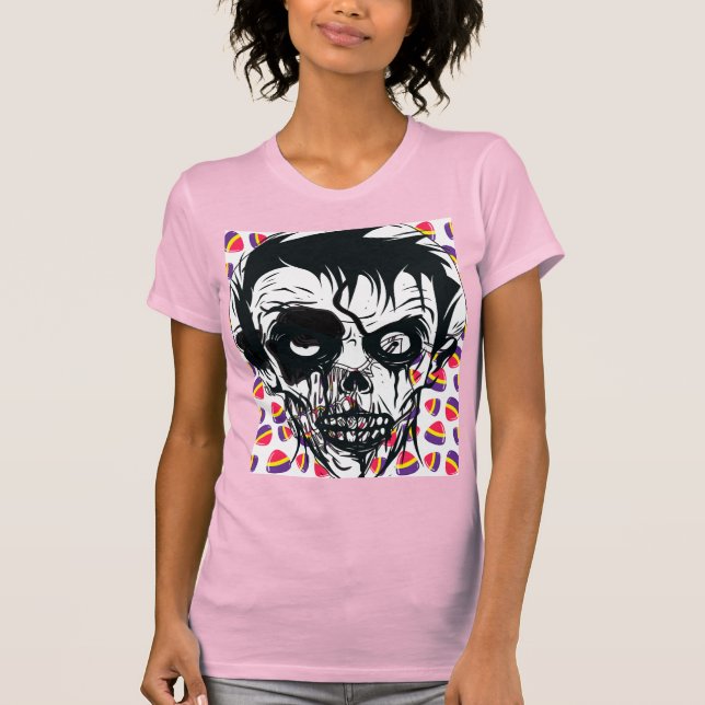 Camiseta Feliz Dia das Bruxas Boo (Frente)