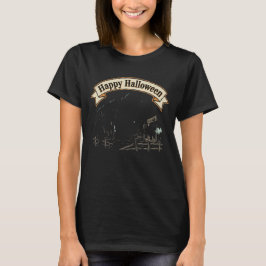 Camiseta Feliz Dia das Bruxas Cidade Fantasma