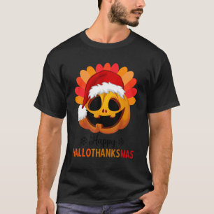 Camiseta Feliz Dia das Bruxas de Halloween de Hallothanksma