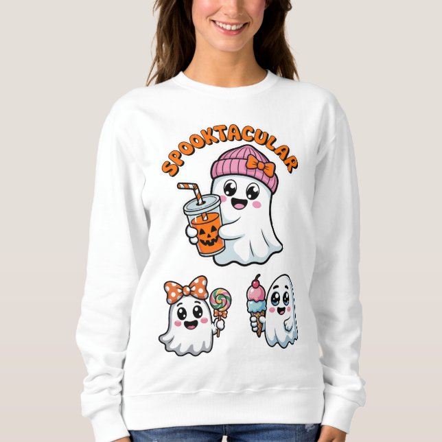 Camiseta Feliz Dia das Bruxas do Fantasma (Frente)