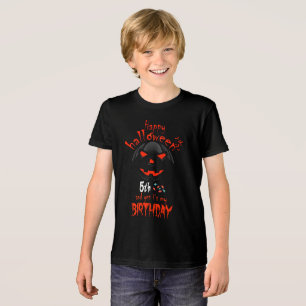 Camiseta Feliz Dia das Bruxas e Sim É 5 Meu Aniversário