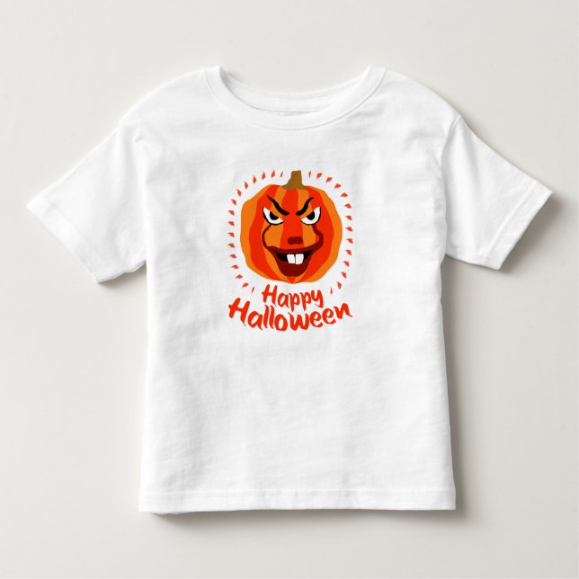 Camiseta 🎃 Feliz Dia das Bruxas - Engraçado, Assustador e  (Frente)
