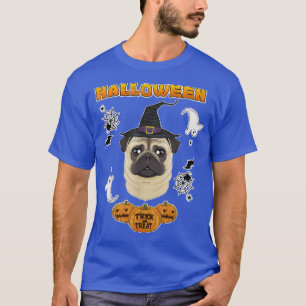 Camiseta Feliz Dia das Bruxas Eu Canto Lover I Pug 4302