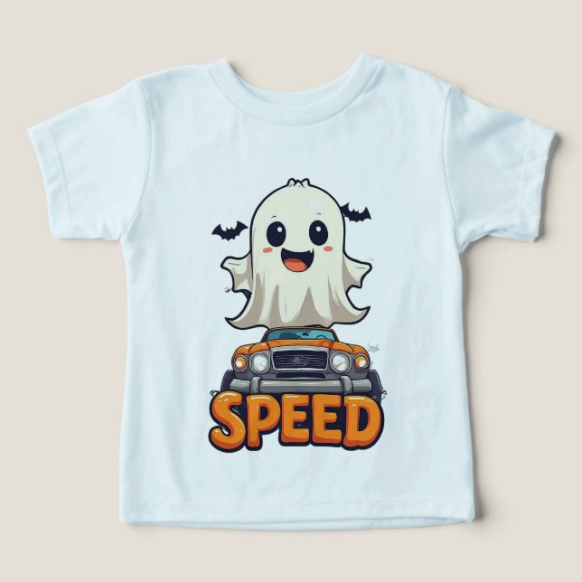 Camiseta Feliz Dia das Bruxas Fantasma 👻 (Design frontal)