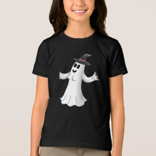 Camiseta Feliz Dia das Bruxas Feiticeira Fantasma