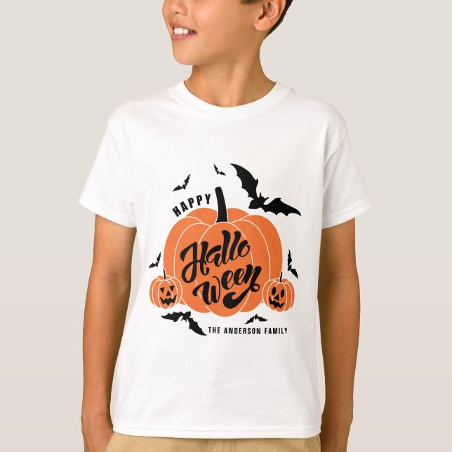 Camiseta Feliz Dia das Bruxas Felizes e Festivas (Frente)