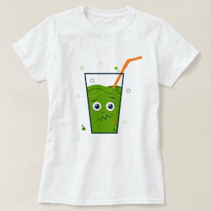 Camiseta Feliz Dia das Bruxas   Frankenstein Straw & Drink