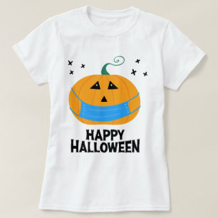 Camiseta Feliz Dia das Bruxas Jack O Lanterna Vestindo Um