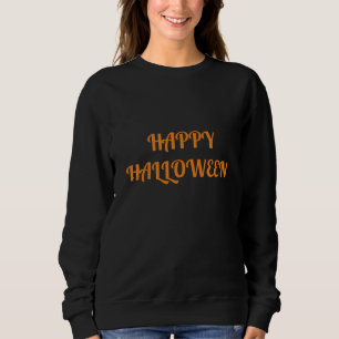 Camiseta Feliz Dia das Bruxas Negro Laranja