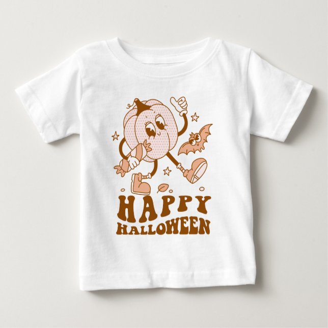 Camiseta Feliz Dia das Bruxas| Pumpkin da Bolinhas (Frente)