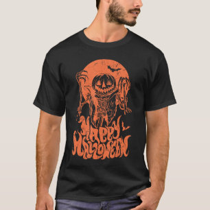 Camiseta Feliz Dia das Bruxas temporada assustadora e sinis