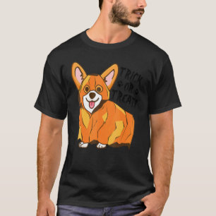 Camiseta Feliz Dia das Bruxas Truque ou Tratamento Cão Wels