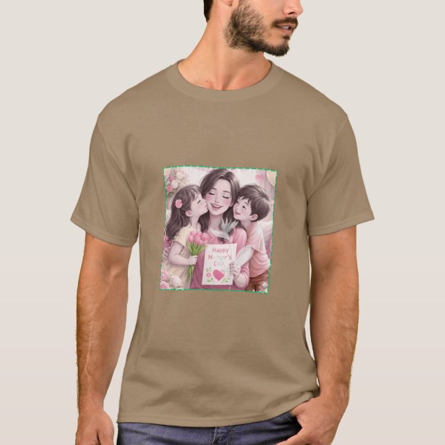CAMISETA FELIZ DIA DAS MÃES (Frente)