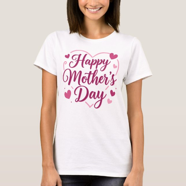 Camiseta Feliz Dia das Mães (Frente)